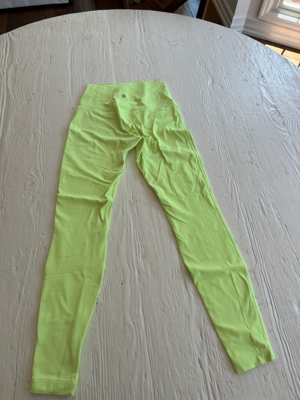 lululemon athletica Neon Lime Kids Leggings